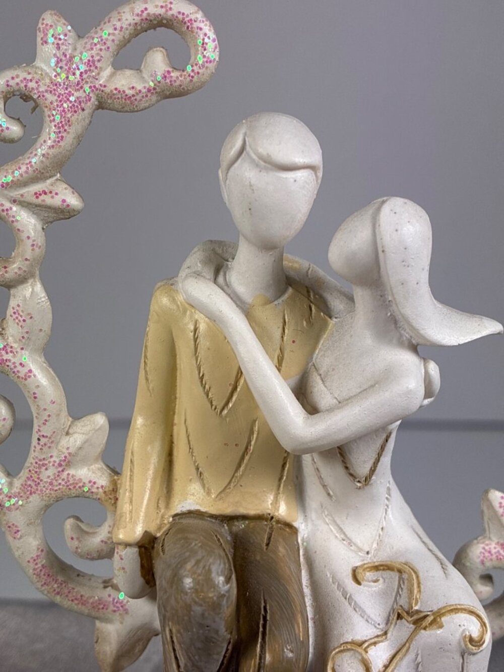 Romantic Couple Figurine Wedding Anniversary Engagement Love Decor 5" - Picture 3 of 10